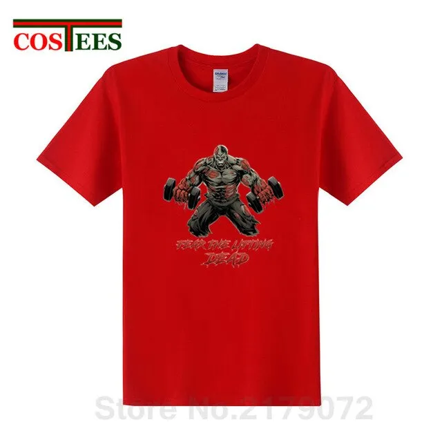 The Walking Dead beast T-shirt Fear the Lifting Dead T shirt men Stylish Train designer brand Apparel GYM fashion Summer Clothes