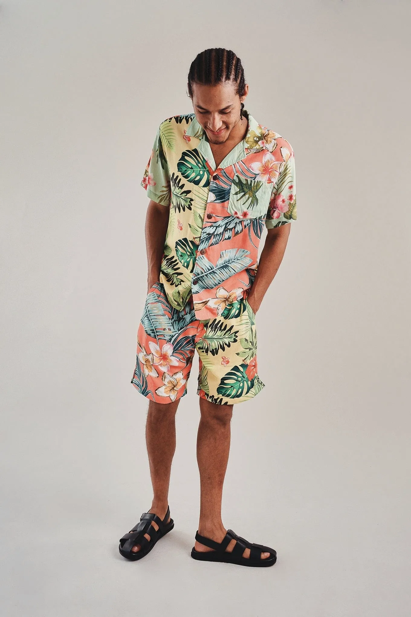 Tom Men's Rayon Shorts | Tropical Print