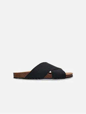 Tupai Unisex Pi?atex Vegan Leather Sandals | Black