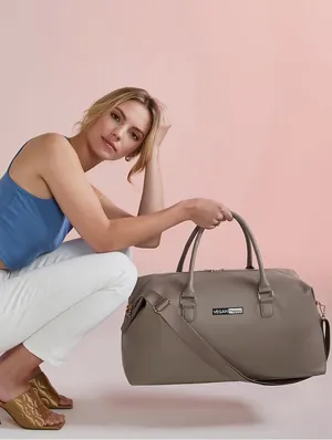 Vegan Grain Leather Boutique Weekender | Multiple Colours