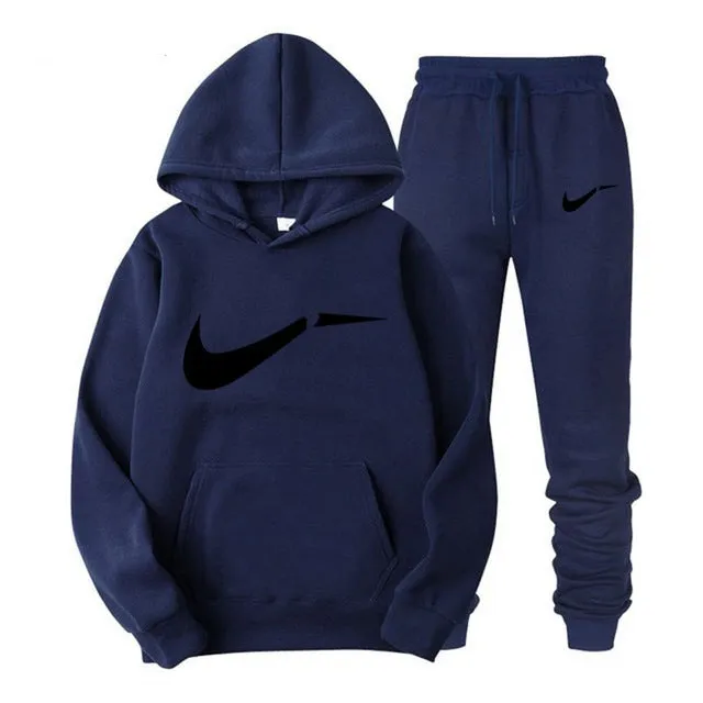Winter Autumn Men's Hoodie, Jacket   Running Jogging Pants, Men's Printed Swimwear Sports Long Sleeve Top, Branded Color Apparel