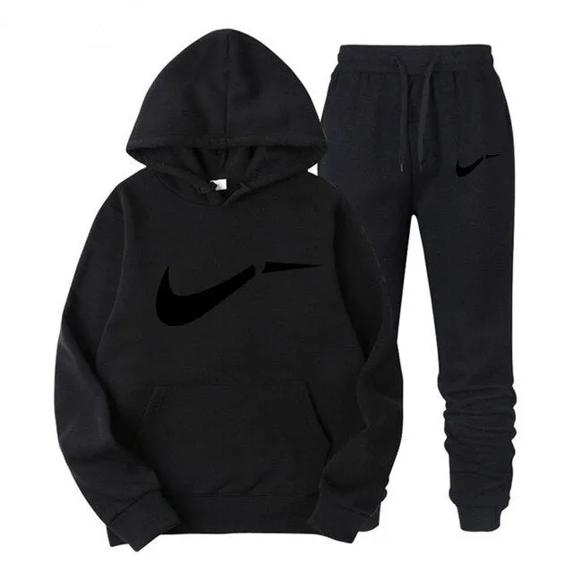 Winter Autumn Men's Hoodie, Jacket   Running Jogging Pants, Men's Printed Swimwear Sports Long Sleeve Top, Branded Color Apparel