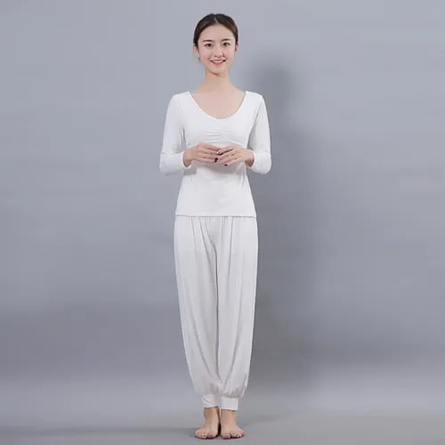 Women Running Jogging Gym Workout Clothing Fitness Training Yoga Sport T-shirt   Pants Suit Dance Racing Apparel Yoga