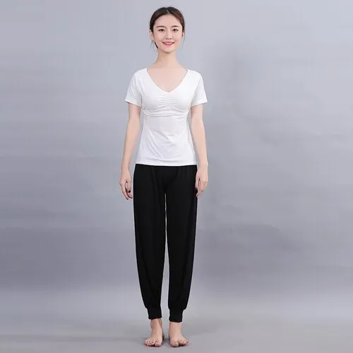 Women Running Jogging Gym Workout Clothing Fitness Training Yoga Sport T-shirt   Pants Suit Dance Racing Apparel Yoga